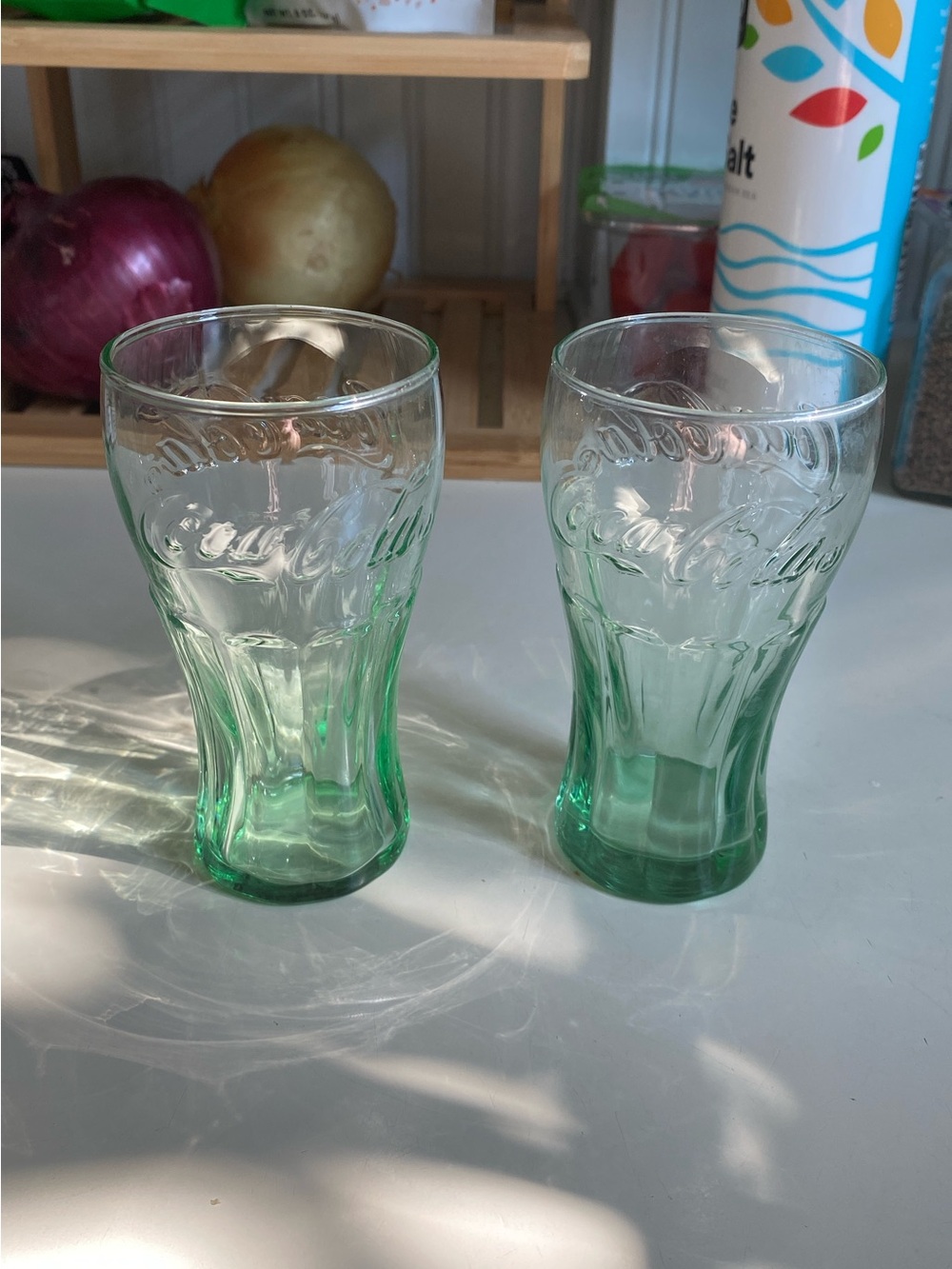 Coca Cola Small Green Kids' Coca Cola Glasses - Set of 2